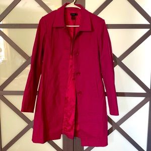 D Studio magenta trench coat